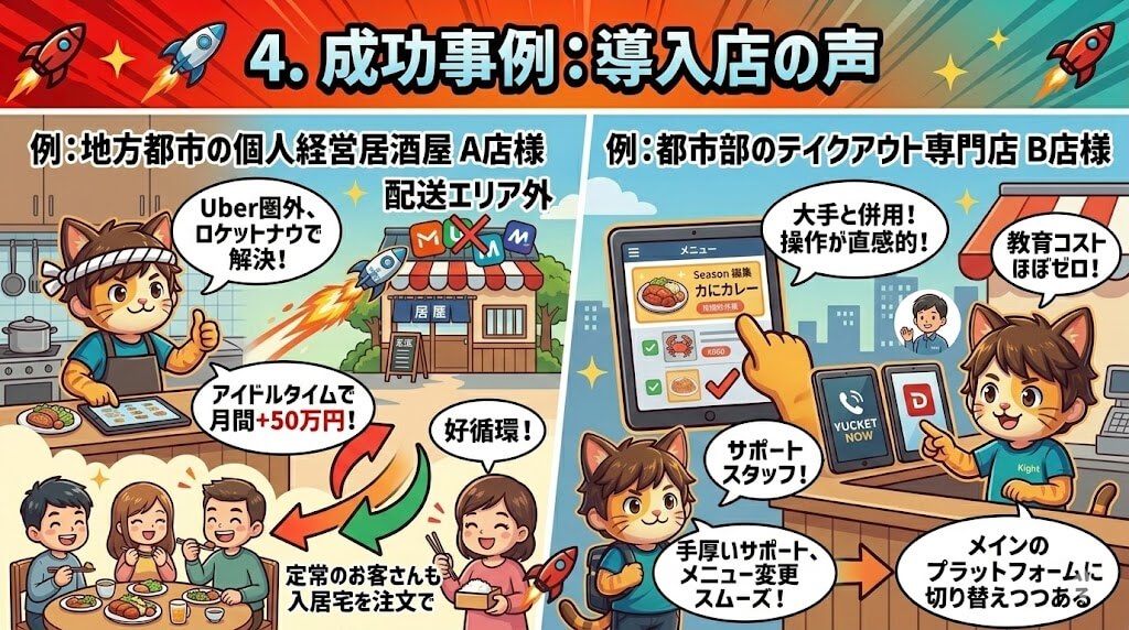 画像に alt 属性が指定されていません。ファイル名: %E3%83%AD%E3%82%B1%E3%83%83%E3%83%88%E3%83%8A%E3%82%A6%E3%81%AB%E5%87%BA%E5%BA%97%E3%81%97%E3%81%9F%E6%88%90%E5%8A%9F%E4%BA%8B%E4%BE%8B.jpg