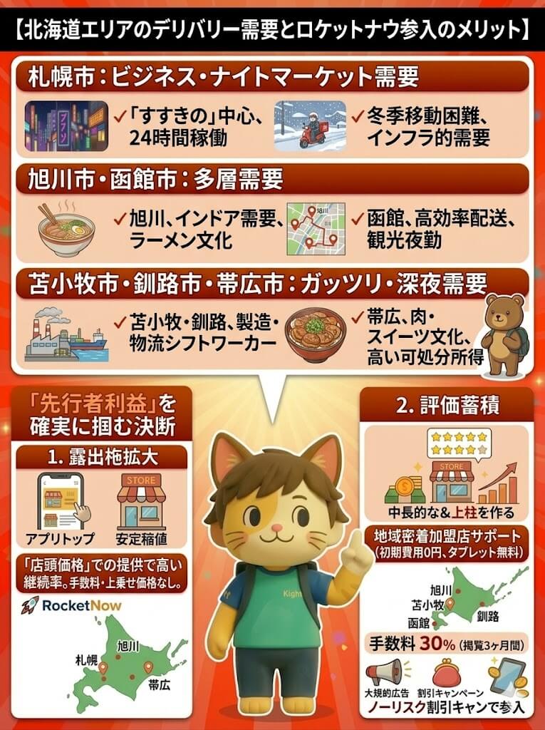 北海道札幌・函館・帯広エリアの特徴