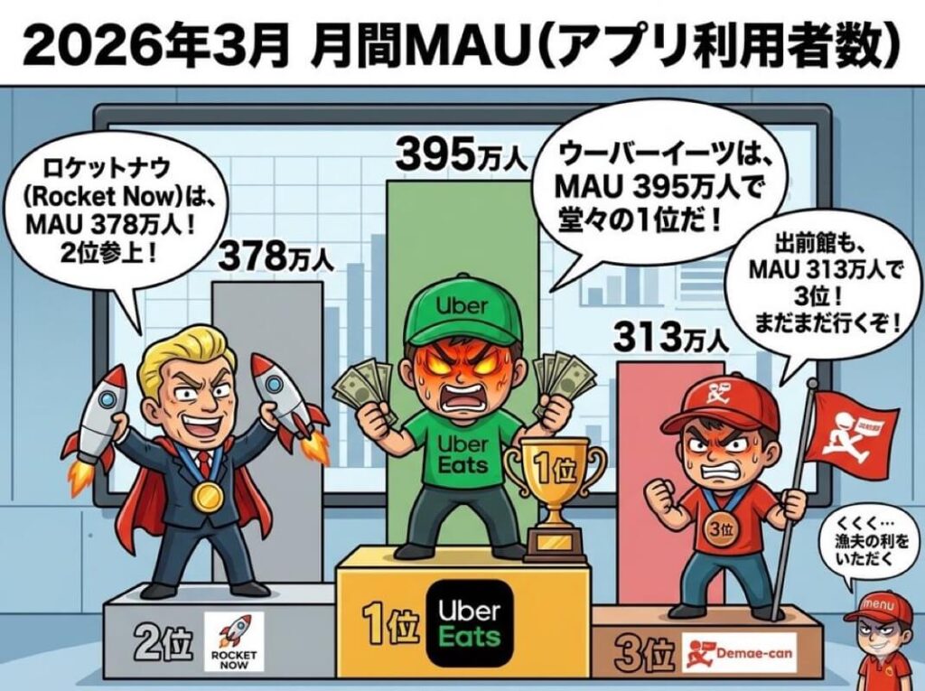 ロケットナウMAU2位