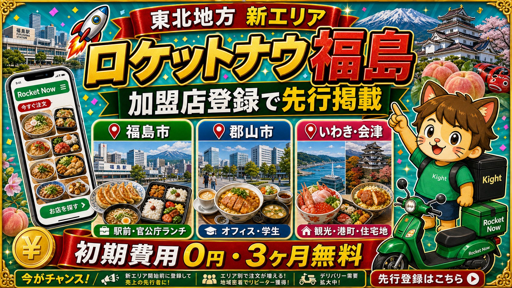 ロケットナウ福島エリア加盟店登録サムネイル