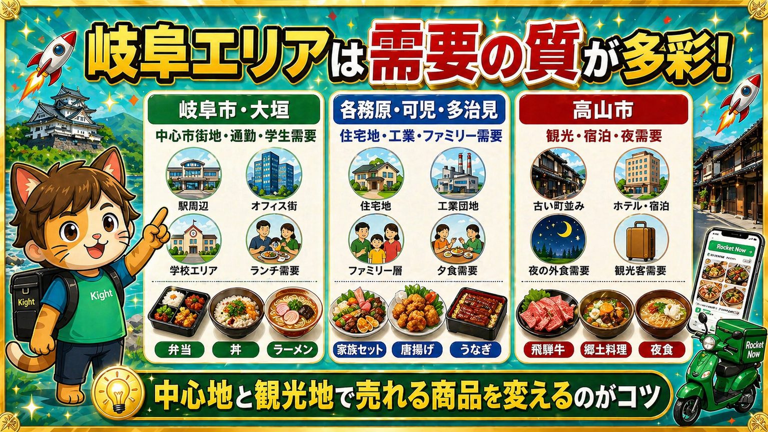 岐阜エリアの特徴まとめ