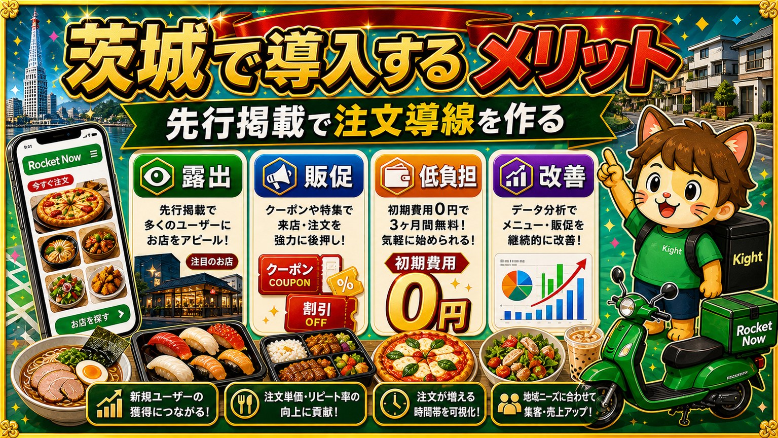 ロケットナウ茨城エリア導入メリット