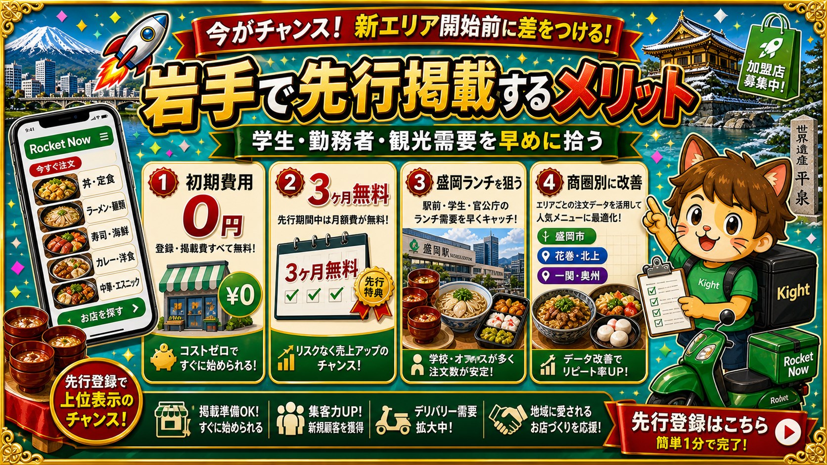 ロケットナウ岩手エリア導入メリット