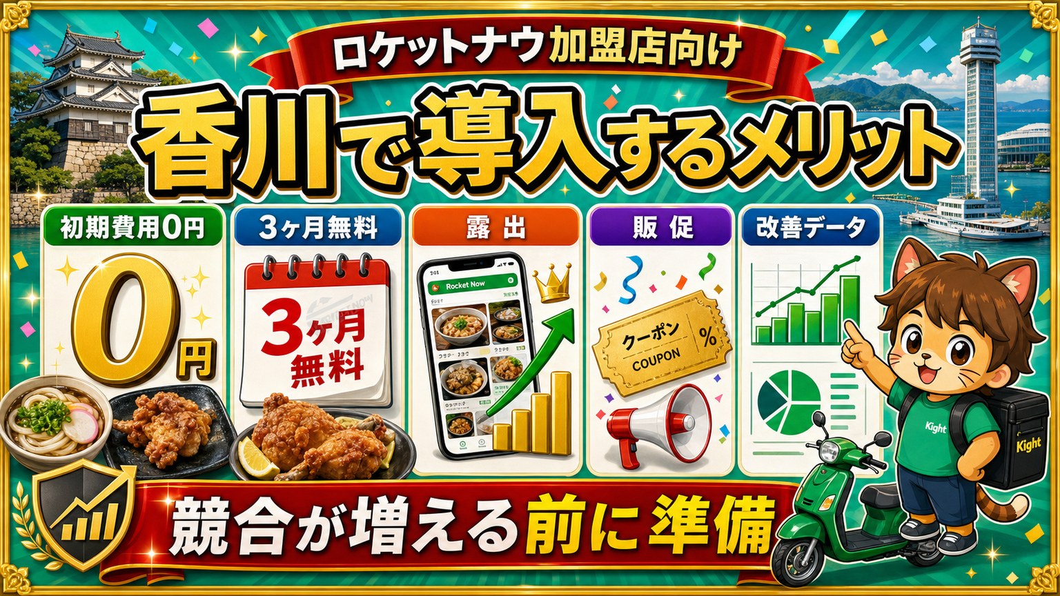 ロケットナウ香川エリア導入メリット