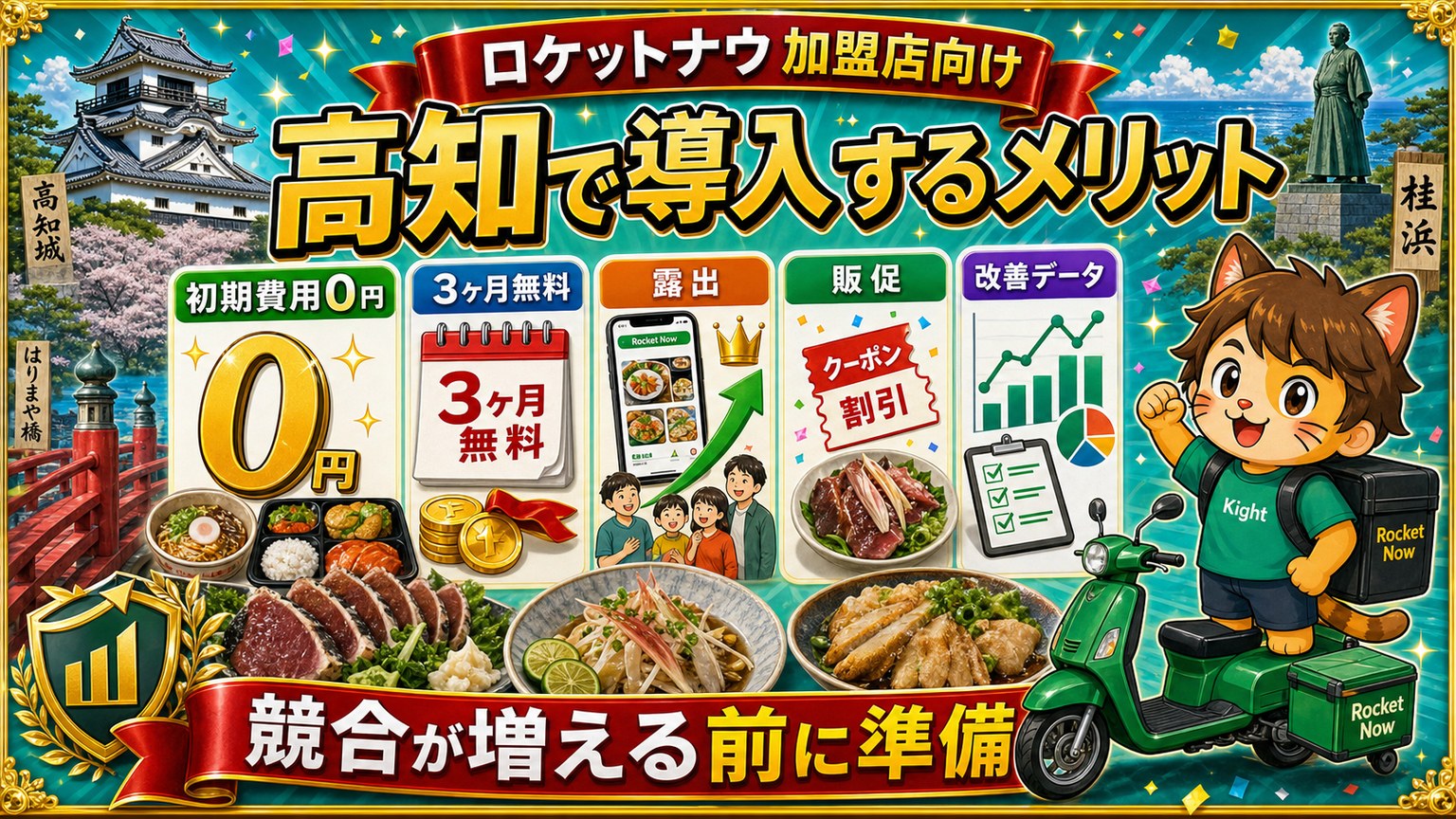 ロケットナウ高知エリア導入メリット