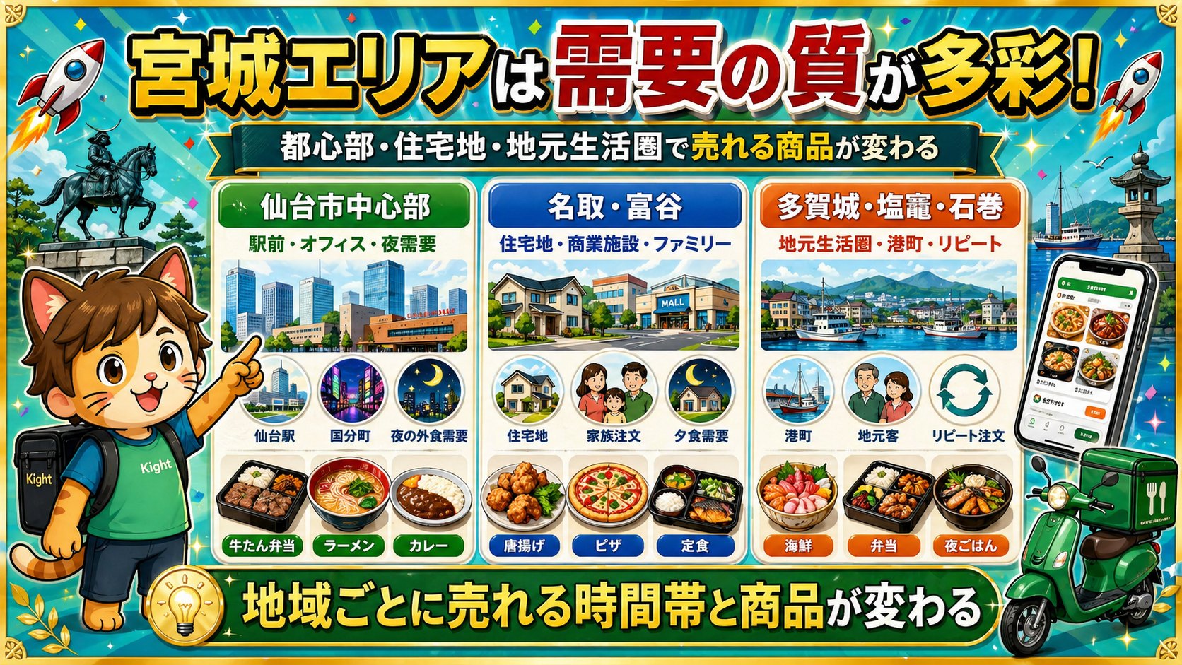 宮城エリアの特徴まとめ