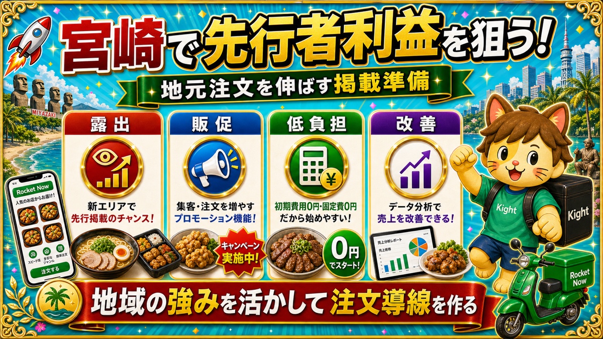 ロケットナウ宮崎エリア導入メリット