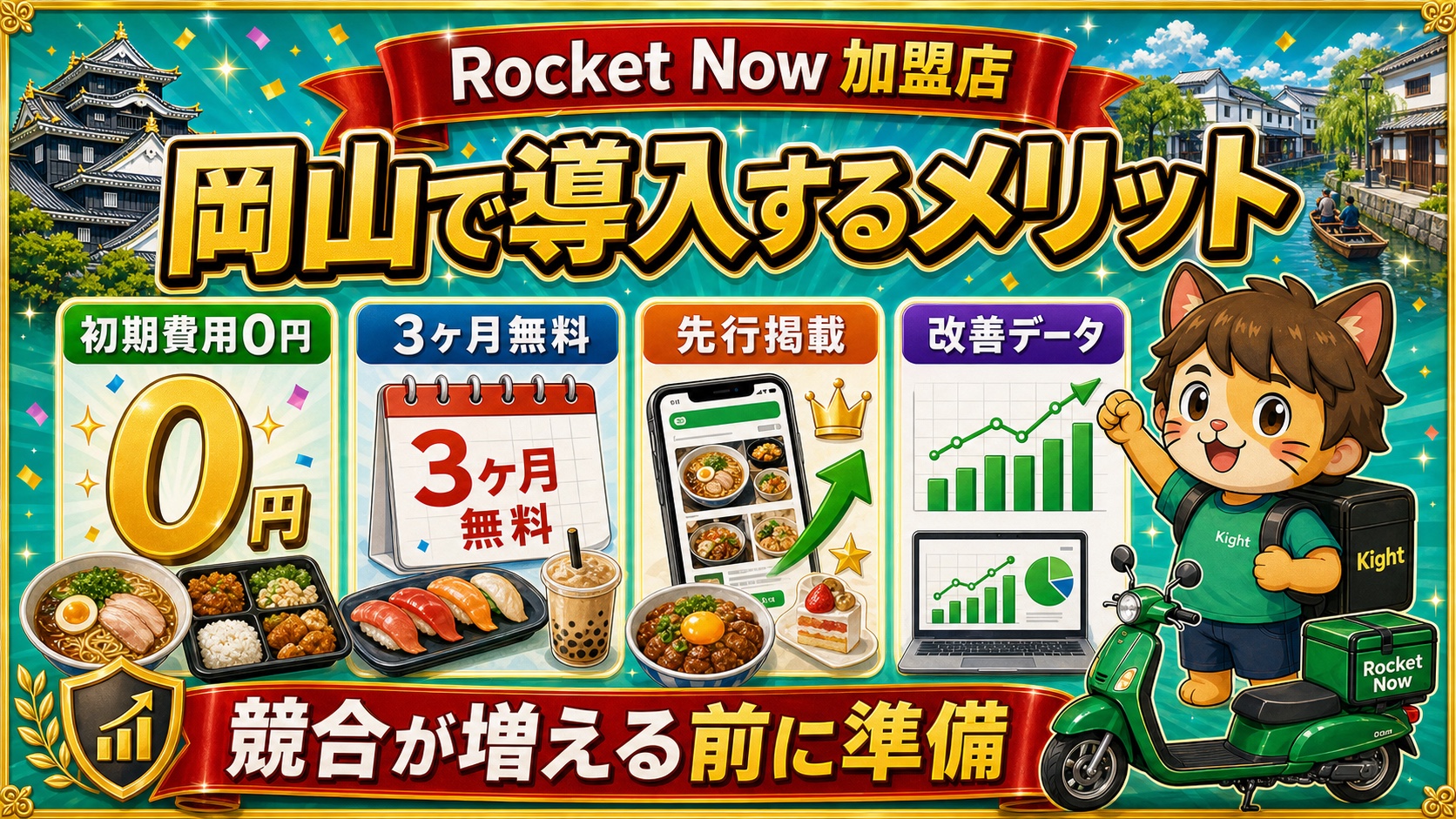 ロケットナウ岡山エリア導入メリット