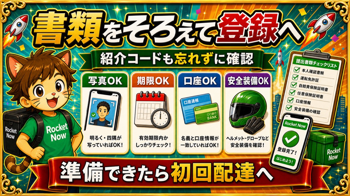 ロケットナウ配達員の承認を早める準備