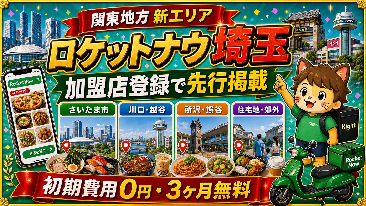 ロケットナウ埼玉エリア加盟店登録サムネイル