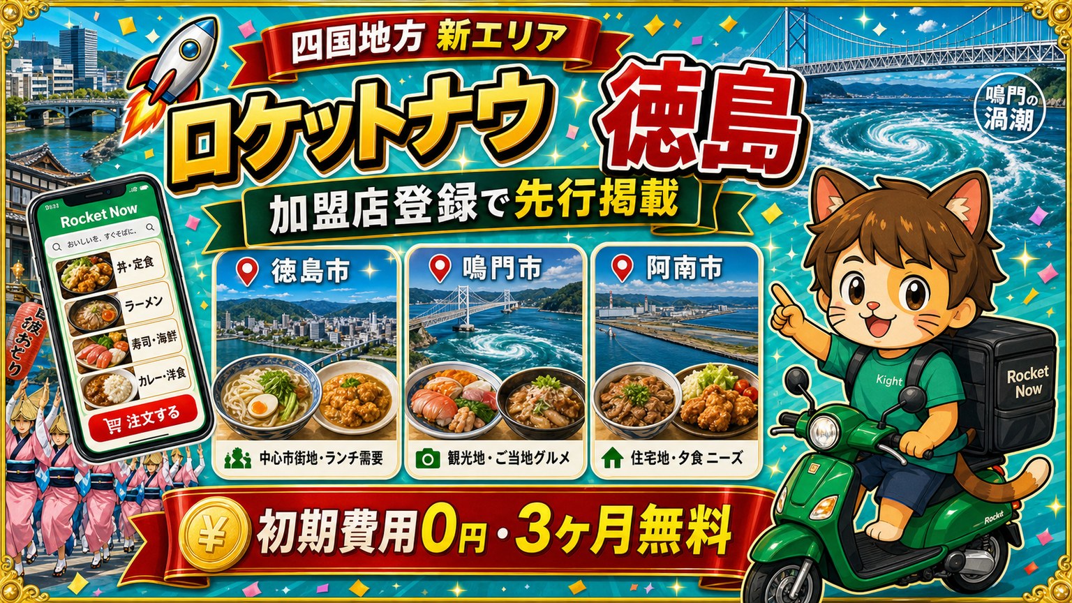 ロケットナウ徳島エリア加盟店登録サムネイル