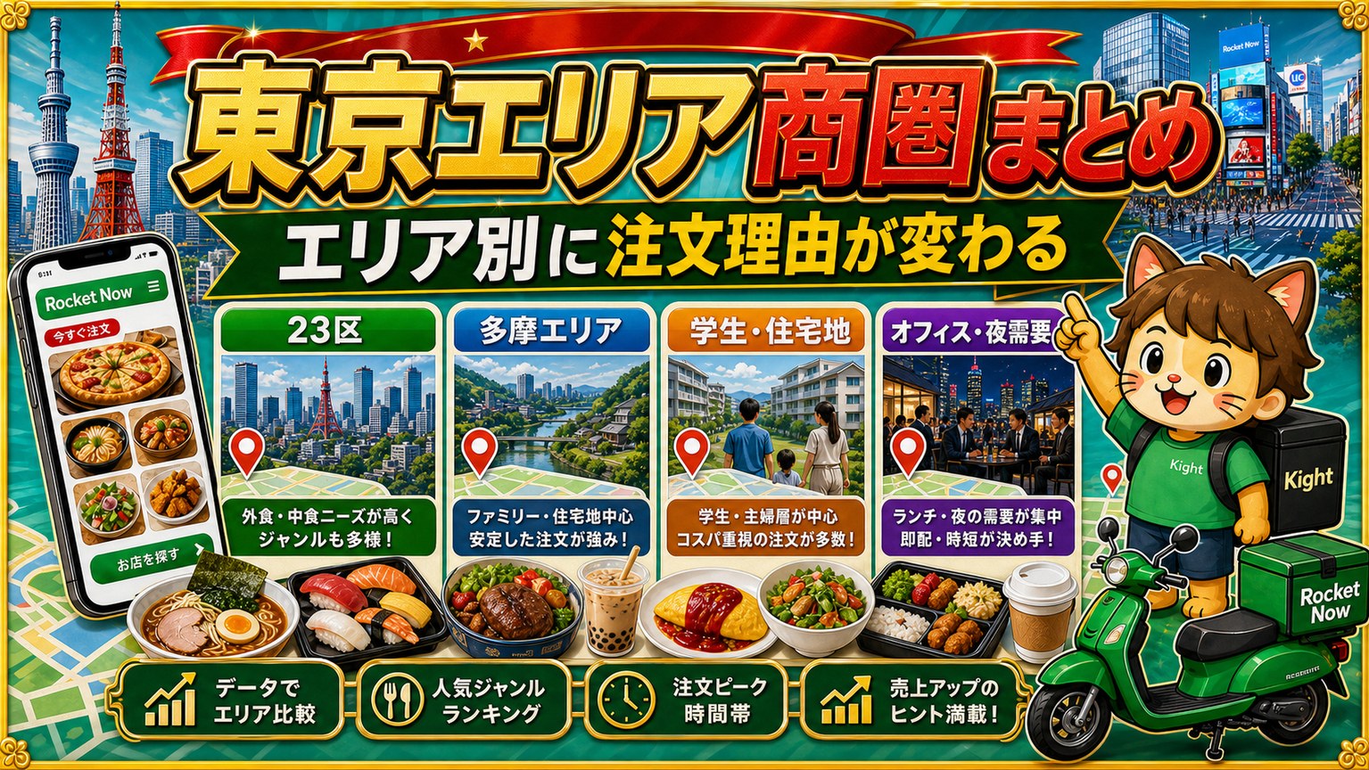 ロケットナウ東京エリア特徴まとめ