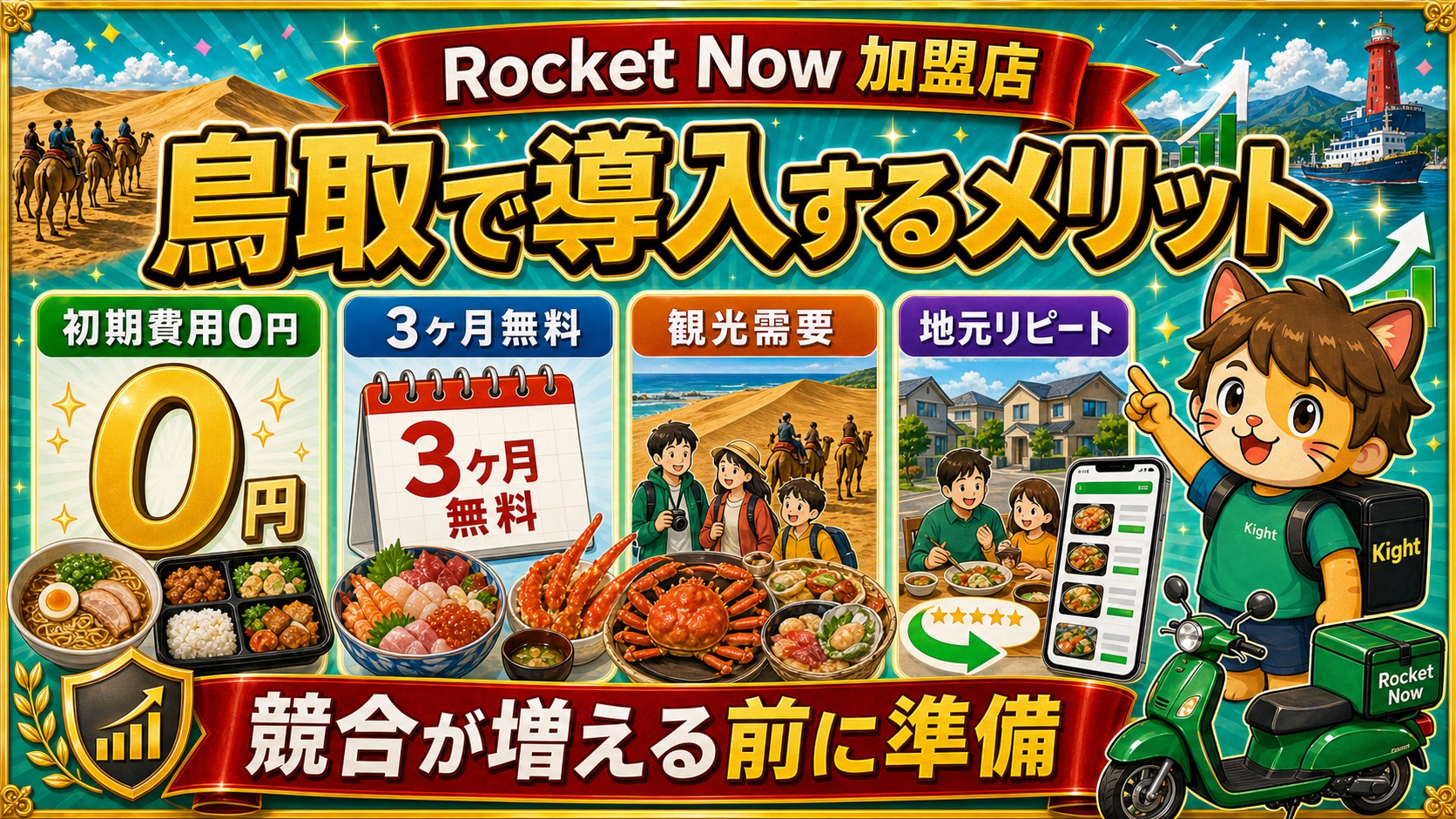 ロケットナウ鳥取エリア導入メリット