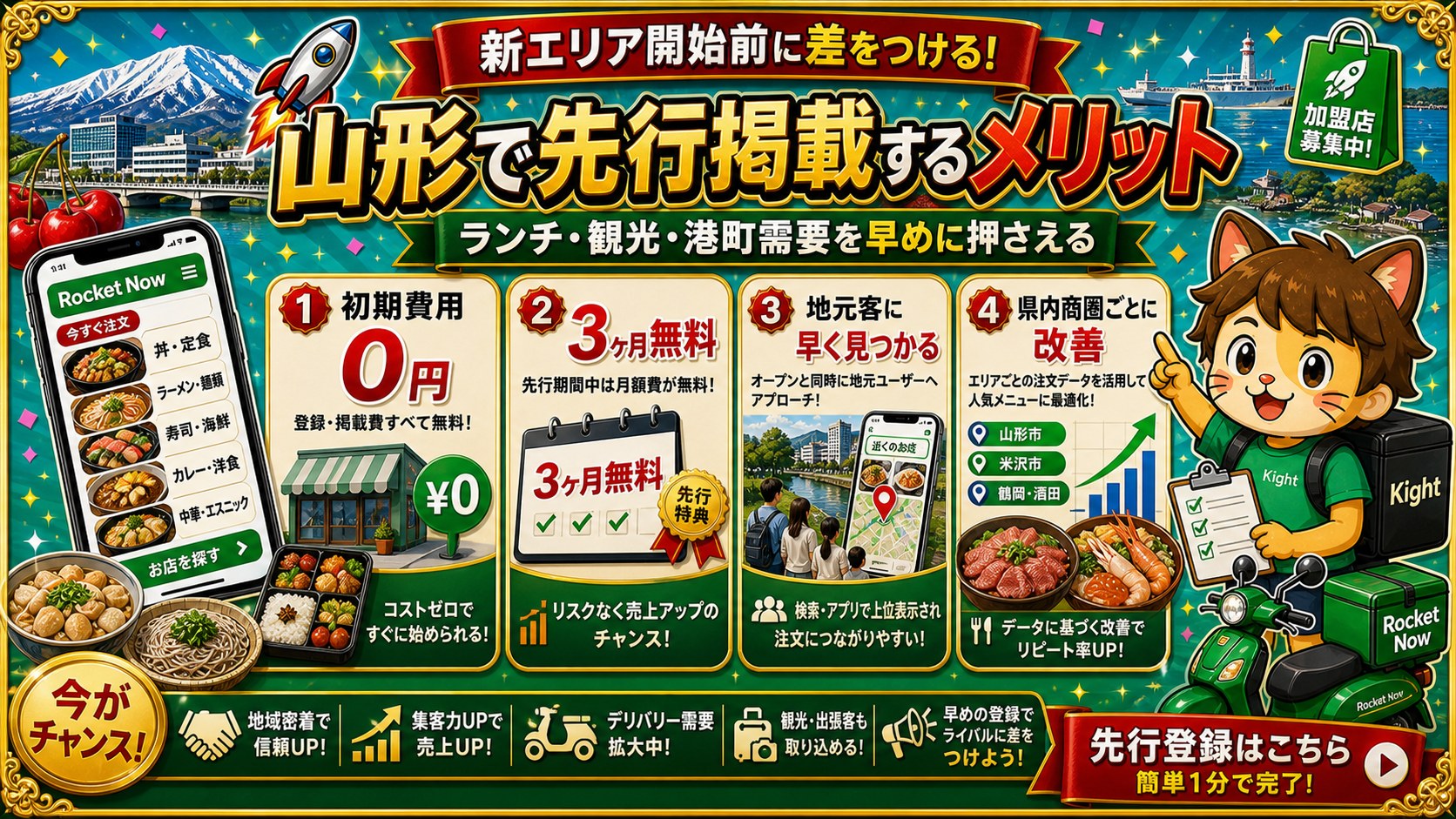 ロケットナウ山形エリア導入メリット