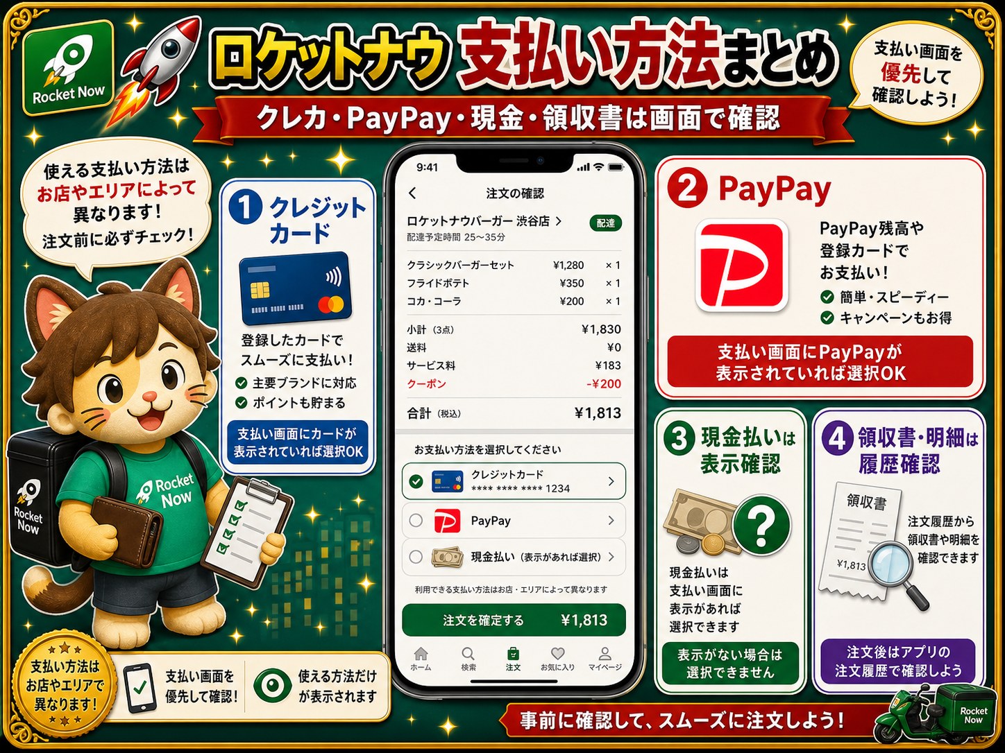 ロケットナウ支払い方法まとめ